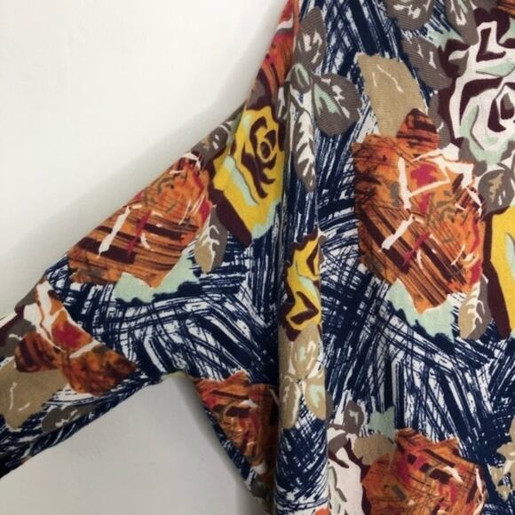 Anthropologie Sparrow Autumn Leaves Dolman Sweater Size Small - Picture 7 of 11